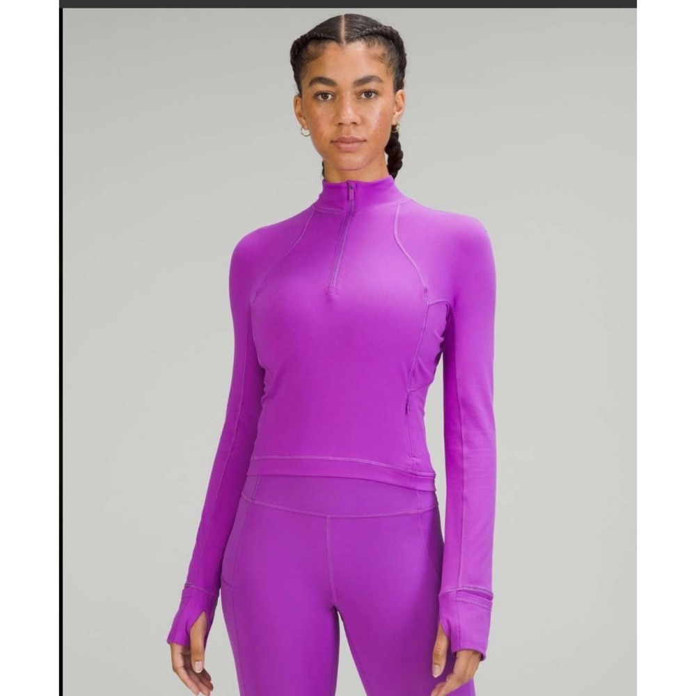lululemon athletica Purple Long-Sleeve Half-Zip Top